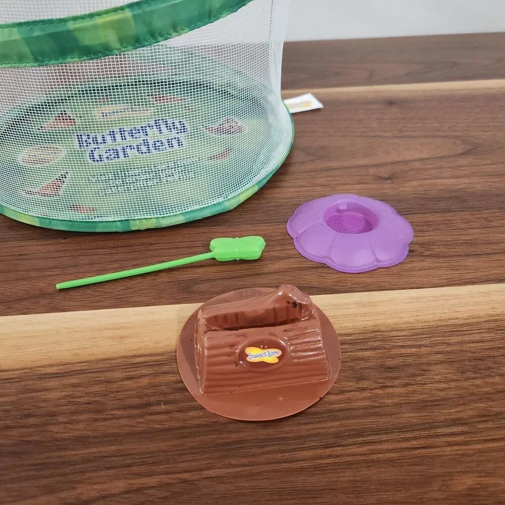 Insect Lore Butterfly Garden Growing Kit Collapsable Mesh Terrarium Kids Science